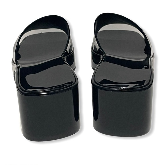 Black Jelly Block Heels - Picture 7 of 14